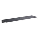 Minimalist matte black aluminum floating shelves kitchen storage rack by Decorbites