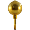 3 Inch Anodized Aluminum Gold Flagpole Ball Topper by Atlantic Flagpole