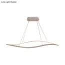 GobekUsa Aluminum Leaf Drop Pendant LED Island Lamp - Simplicity Black/White, Warm/White Light - 31.5"/39" Wide