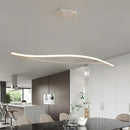 GobekUsa Aluminum Leaf Drop Pendant LED Island Lamp - Simplicity Black/White, Warm/White Light - 31.5"/39" Wide