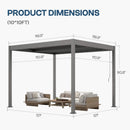 Alora Aluminum Louvered Pergola Kit With Adjustable Roof & Drainage (SAK94316) by SAKSBY WHOLESALE