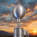 Silver Ball for Flagpole Topper by Atlantic Flagpole