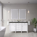 James Martin Brittany 60" Double Bathroom Vanity, Bright White