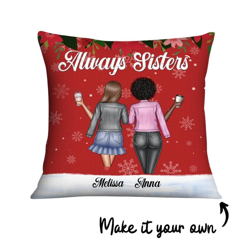 Always Sisters Red Cushion