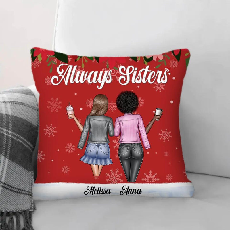 Always Sisters Red Cushion