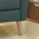 Mid Century Fabric Channel Stitch Club Chair by HouseOfZazla