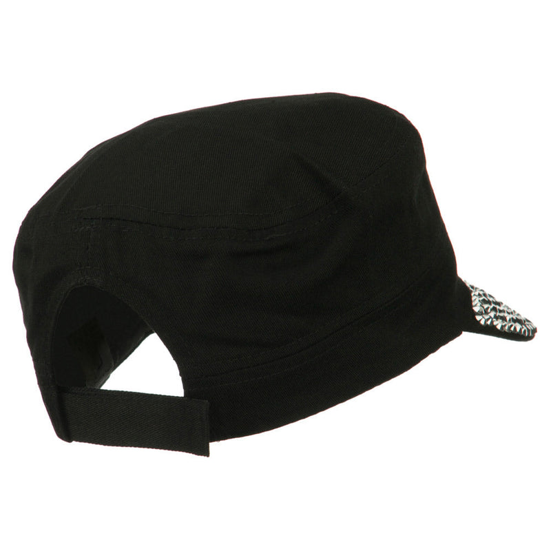 American Flag Stones Military Cap