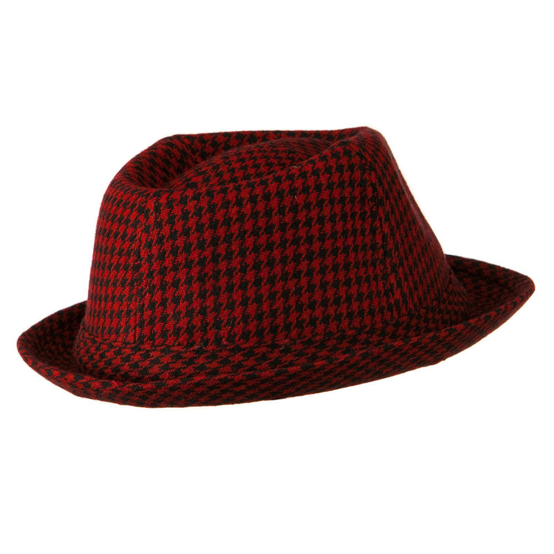 Boys Acrylic Blend Mini Herringbone Fedora