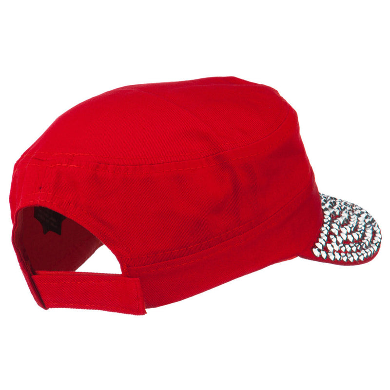American Flag Stones Military Cap