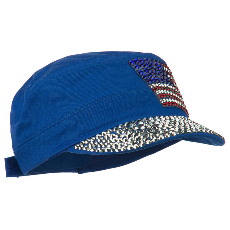 American Flag Stones Military Cap