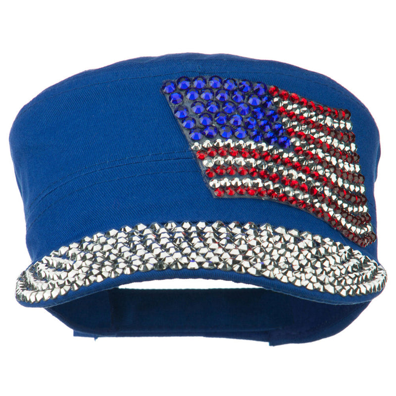 American Flag Stones Military Cap