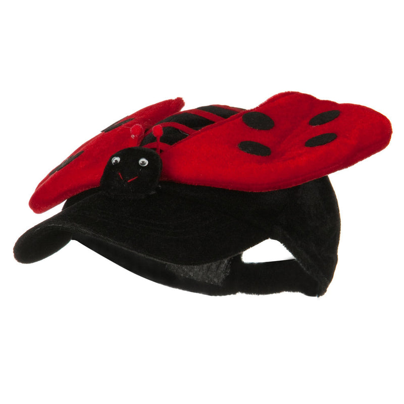 Velvet Lady Bug Cap