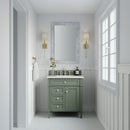 James Martin Brittany 30" Single Bathroom Vanity, Smokey Celadon