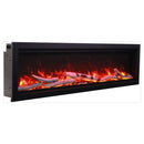 Amantii Symmetry 74" Smart Electric Fireplace With Programmable Timer And Thermostat [SYM-74] (SAK26974)