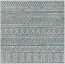 Novato Aqua All Over Pattern Performance Rug