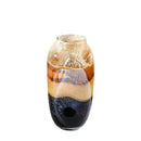 GobekUsa Gradient Glass Vase with Irregular Floral Arrangement