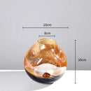 GobekUsa Gradient Glass Vase with Irregular Floral Arrangement