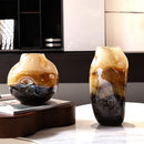 GobekUsa Gradient Glass Vase with Irregular Floral Arrangement