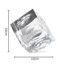 GobekUsa Crystal Cube Statue Desk Ornament - Creative Room Decor Sculpture