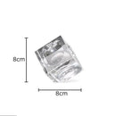 GobekUsa Crystal Cube Statue Desk Ornament - Creative Room Decor Sculpture