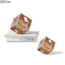 GobekUsa Crystal Cube Statue Desk Ornament - Creative Room Decor Sculpture
