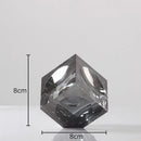GobekUsa Crystal Cube Statue Desk Ornament - Creative Room Decor Sculpture