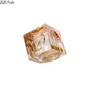 GobekUsa Crystal Cube Statue Desk Ornament - Creative Room Decor Sculpture