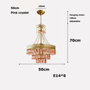 GobekUsa Crystal Water Drop Chandelier for Kitchen Dining Room
