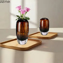 GobekUsa Delicate Glass Vase for Floral Arrangement and Room Decor