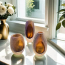 GobekUsa Frosted Glass Vase Home Decoration Floral Arrangement Hydroponics Terrarium Jar