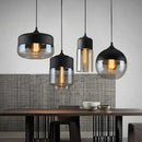 GobekUsa Glass Wood Chandelier LED Pendant Light Fixture for Living Dining Bedroom