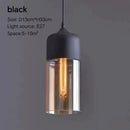 GobekUsa Glass Wood Chandelier LED Pendant Light Fixture for Living Dining Bedroom