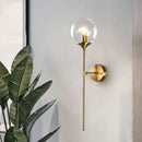 GobekUsa Glass Ball Sconce Light for Bedroom Living Room