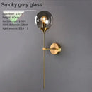 GobekUsa Glass Ball Sconce Light for Bedroom Living Room