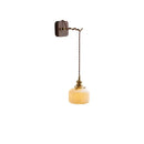 GobekUsa Ceramic Ball LED Wall Lights with Pull Chain Switch for Bedroom Bathroom