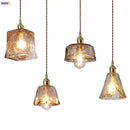 GobekUsa Glass Copper Pendant Lights for Dinning Living Room Decor