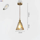 GobekUsa Glass Copper Pendant Lights for Dinning Living Room Decor
