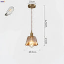GobekUsa Glass Copper Pendant Lights for Dinning Living Room Decor