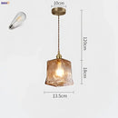 GobekUsa Glass Copper Pendant Lights for Dinning Living Room Decor