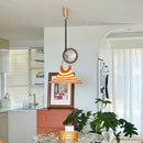 GobekUsa Liftable Trumpet Chandelier: Minimalist LED Pendant Lamp for Dining Room & Bedroom