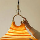 GobekUsa Liftable Trumpet Chandelier: Minimalist LED Pendant Lamp for Dining Room & Bedroom