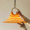 GobekUsa Liftable Trumpet Chandelier: Minimalist LED Pendant Lamp for Dining Room & Bedroom