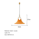 GobekUsa Liftable Trumpet Chandelier: Minimalist LED Pendant Lamp for Dining Room & Bedroom