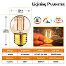 Amber glass vintage led bulb bedroom warm white light by Decorbites