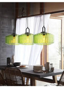 GobekUsa Glass LED Pendant Chandelier Colorful Kitchen Island Light Fixture