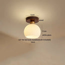 GobekUsa Brass Glass Ceiling Lamp Modern LED Light Fixture - Elegant Home Decor