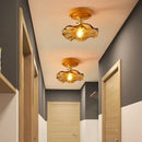 GobekUsa Brass Glass Ceiling Lamp Modern LED Light Fixture - Elegant Home Decor