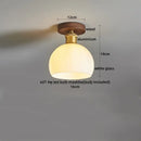 GobekUsa Brass Glass Ceiling Lamp Modern LED Light Fixture - Elegant Home Decor