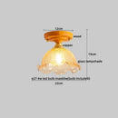 GobekUsa Brass Glass Ceiling Lamp Modern LED Light Fixture - Elegant Home Decor