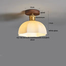 GobekUsa Brass Glass Ceiling Lamp Modern LED Light Fixture - Elegant Home Decor